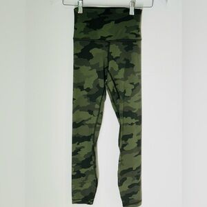 Lululemon Align Green Camo High-Rise Leggings Size 2